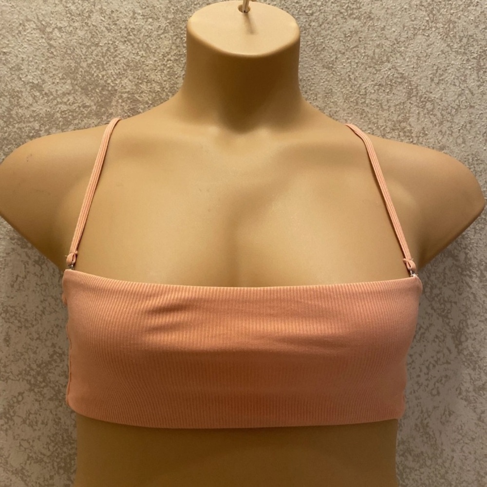 Zaful Peach Bikini Top